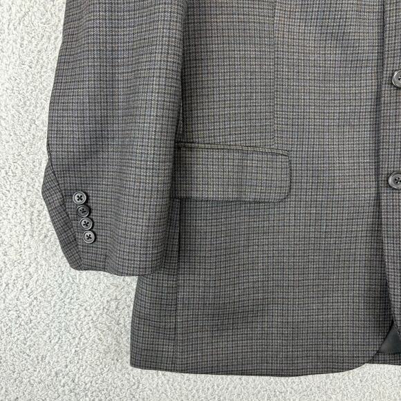 Stafford Executive Tweed Jacket 42S Houndstooth 100% Wool Sport Coat 3 Button - Picture 3 of 13